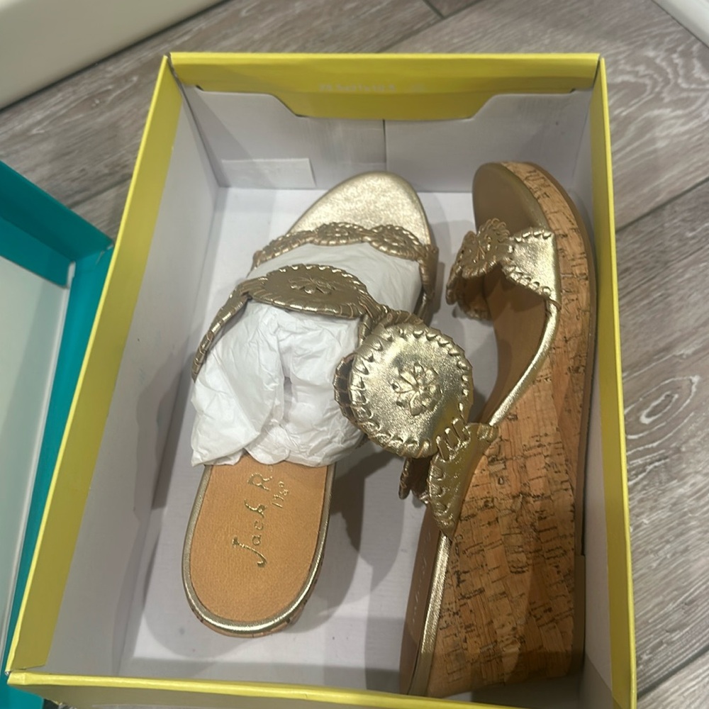 Jack Rogers Lauren Wedge size 10